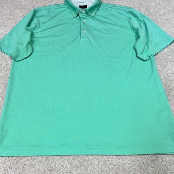 Greg Norman Polo Men’s Green Short Sleeve Size Large - Picture 7 of 13